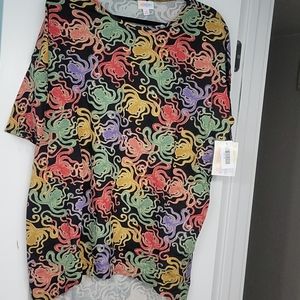 NWT Octopus LulaRoe Irma shirt multicolor sz Med